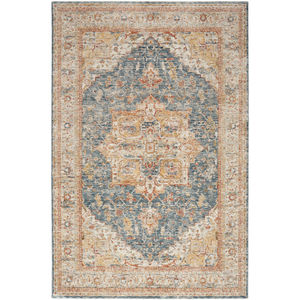 Sahar SHR06 Ivory Blue Area Rug