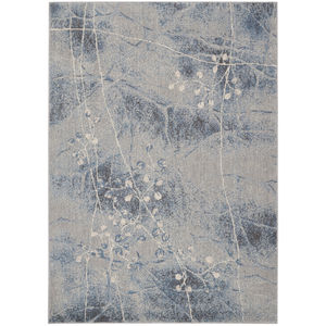 Somerset ST74 Silver/Blue Area Rug