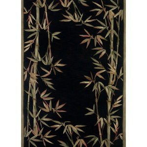 Sparta 3147 Black Bamboo Border Area Rug