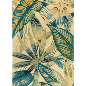 Sparta 3154 Ivory/Teal Nassau Area Rug