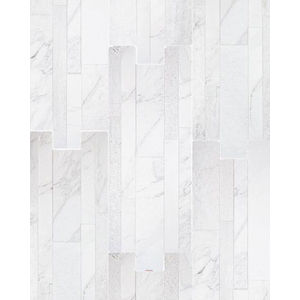 Stacked Marble Bianco Porcelain Tile
