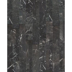 Stacked Marble Nero Porcelain Tile