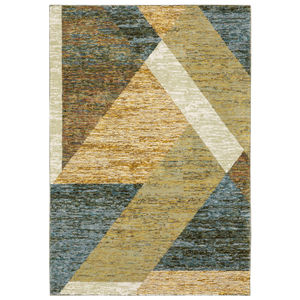 Strada str09 Gold/Blue Area Rug