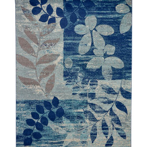 Tranquil TRA01 Navy/Light Blue Area Rug