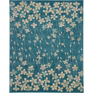 Tranquil TRA04 Turquoise Area Rug