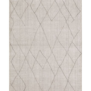 Tangier Tribal Diamond Silver Area Rug