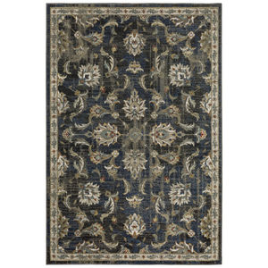 Venice 4333b Charcoal/Blue Area Rug
