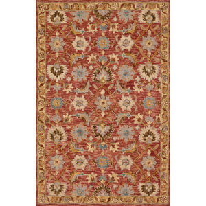Victoria VK-09 Terracotta/Gold Area Rug