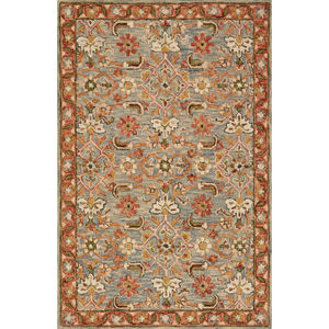 Victoria VK-10 Slate/Terracotta Area Rug