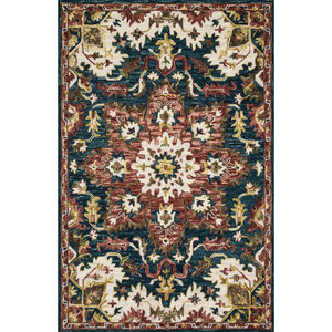 Victoria VK-13 Teal/Raspberry Area Rug
