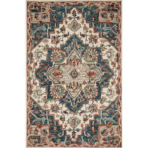 Victoria VK-16 Blue/Red Area Rug