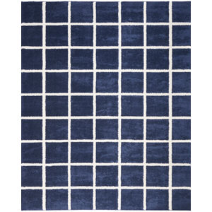 West End Ave WTE01 Navy Ivory Area Rug