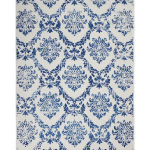 Whimsicle WHS01 Ivory Navy Area Rug