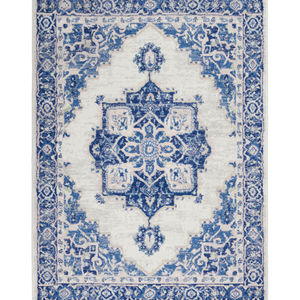 Whimsicle WHS03 Ivory Blue Area Rug