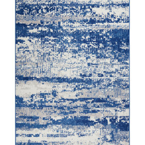 Whimsicle WHS06 Ivory Navy Area Rug