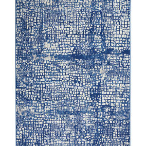 Whimsicle WHS07 Ivory Navy Area Rug