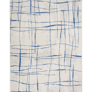 Whimsicle WHS09 Ivory Blue Area Rug