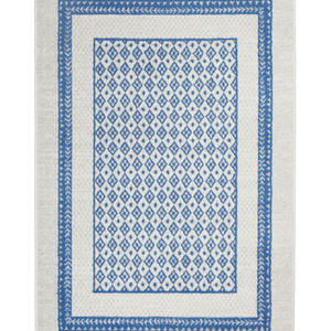 Whimsicle WHS13 Ivory Blue Area Rug