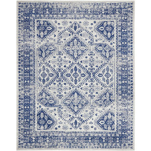Whimsicle WHS15 Ivory Navy Area Rug