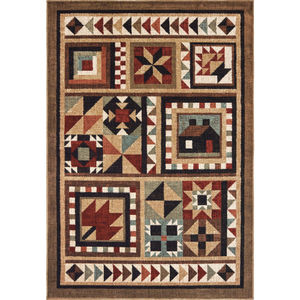 Woodlands 9596a Brown/Multi Area Rug