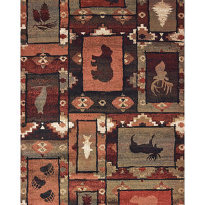 Woodlands 9601d Brown/Rust Area Rug