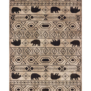 Woodlands 9651a Ivory/Black Area Rug