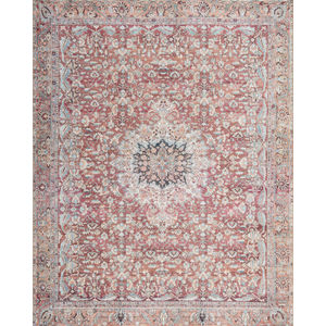 Wynter WYN-05 Tomato/Teal Area Rug