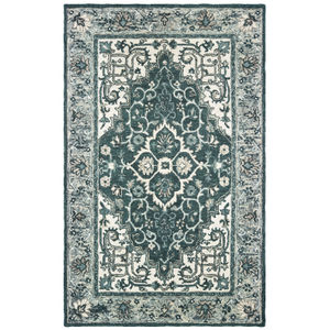 Zahra 75506 Grey/Blue Area Rug