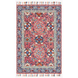 Zharah ZR-03 Rose/Denim Area Rug