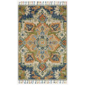 Zharah ZR-11 Blue/Multi Area Rug