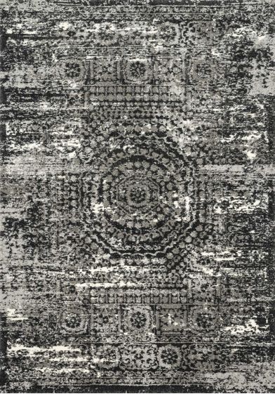 Viera VR-11 Graphite/Black Area Rug