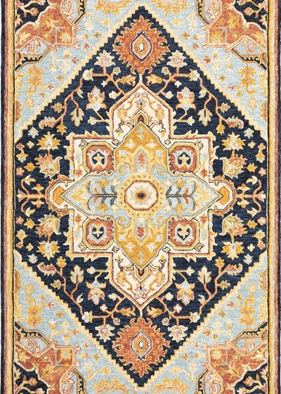 Alfresco 28408 Navy/Rust Area Rug