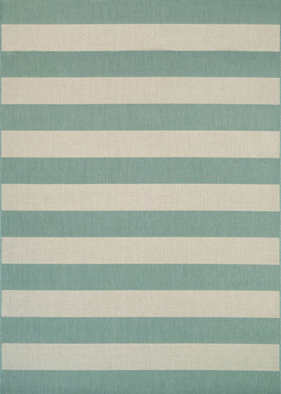 Afuera Yacht Club Sea Mist/Ivory Area Rug