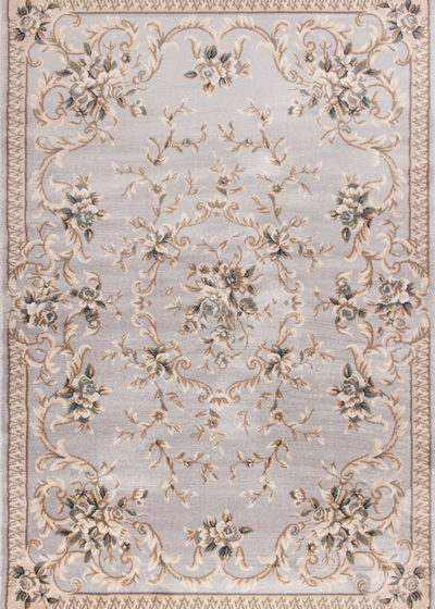 Avalon 5604 Light Grey Aubusson Area Rug