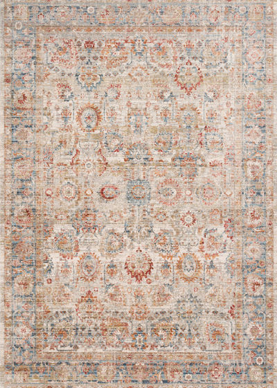 Claire CLE-02 Ivory/Ocean Area Rug