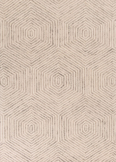 Gramercy 1607 Ivory Honeycomb Area Rug