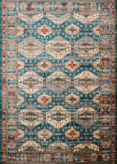 Isadora ISA-06 Lagoon/Multi Area Rug