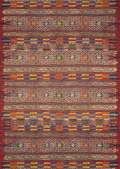 Mika MIK-09 Red/Multi Area Rug
