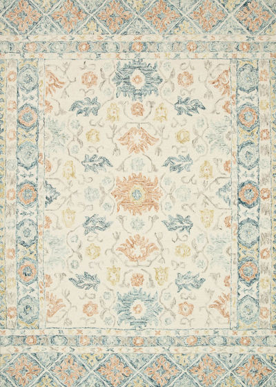 Norabel NOR-01 Ivory/Multi Area Rug
