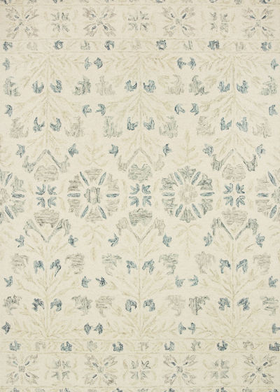 Norabel NOR-02 Ivory/Grey Area Rug