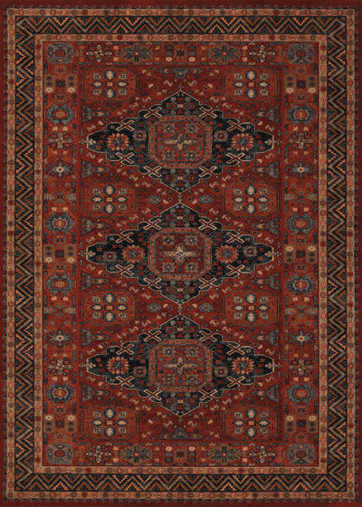 Old World Classic Kashkai Burgundy Area Rug