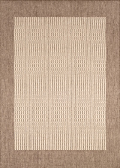 Recife Checkered Field Natural/Cocoa Area Rug