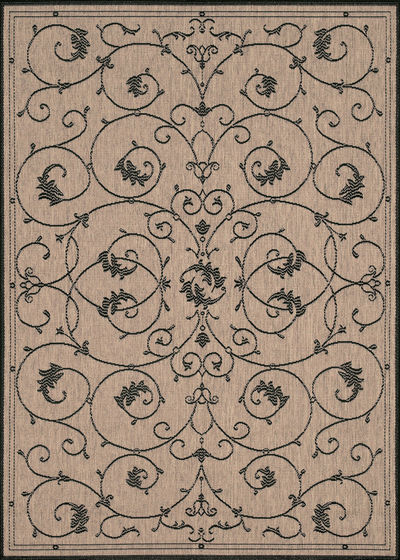 Recife Veranda Cocoa/Black Area Rug