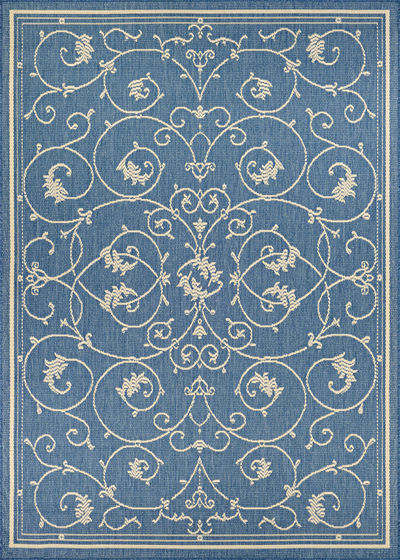 Recife Veranda Champagne/Blue Rug