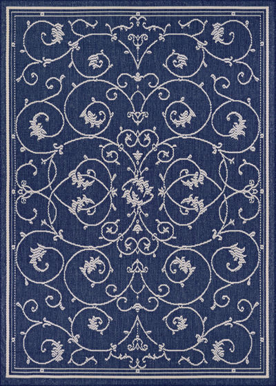 Recife Veranda Ivory/Indigo Area Rug