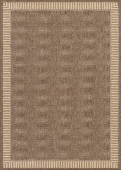 Recife Wicker Stitch Cocoa/Natural Area Rug