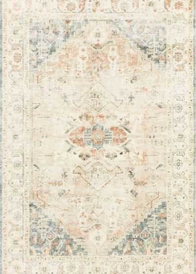 Rosette ROS-06 Clay/Ivory Area Rug
