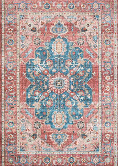 Skye SKY-05 Brick/Ocean Area Rug