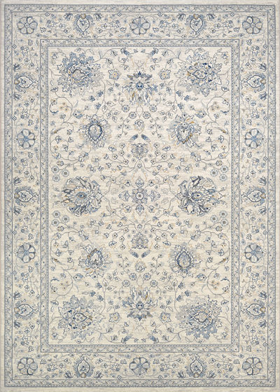 Sultan Treasures Persian Isfahan Antique Creme 2'7"x7'10" Runner Rug