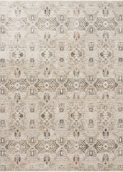 Theia THE-06 Granite/Ivory 7'10"x7'10" Round Rug